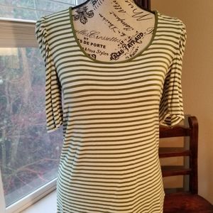 Apt 9 striped green top